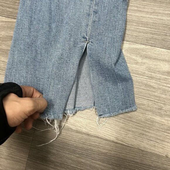 Gap Best Girlfriend Blue Jeans Womens 27 30x25 Embroidered Bird Butterfly Thrash - Picture 11 of 12